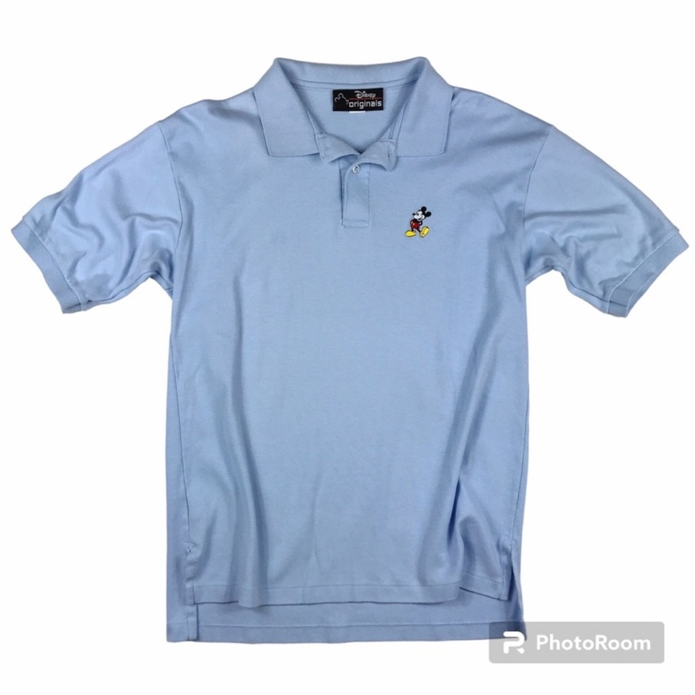 Vintage Disney Originals Light Blue Mickey Polo Shirt